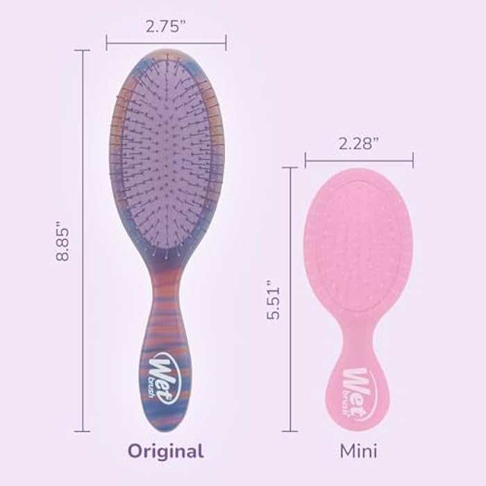 Wet Brush Original Detangler Hair Brush, Purple (Desert Afterglow), Ultra-Soft IntelliFlex Bristles, Detangling Bristles Glide Through Tangles (Wet Dry & Damaged Hair), Women & Men - Image 5
